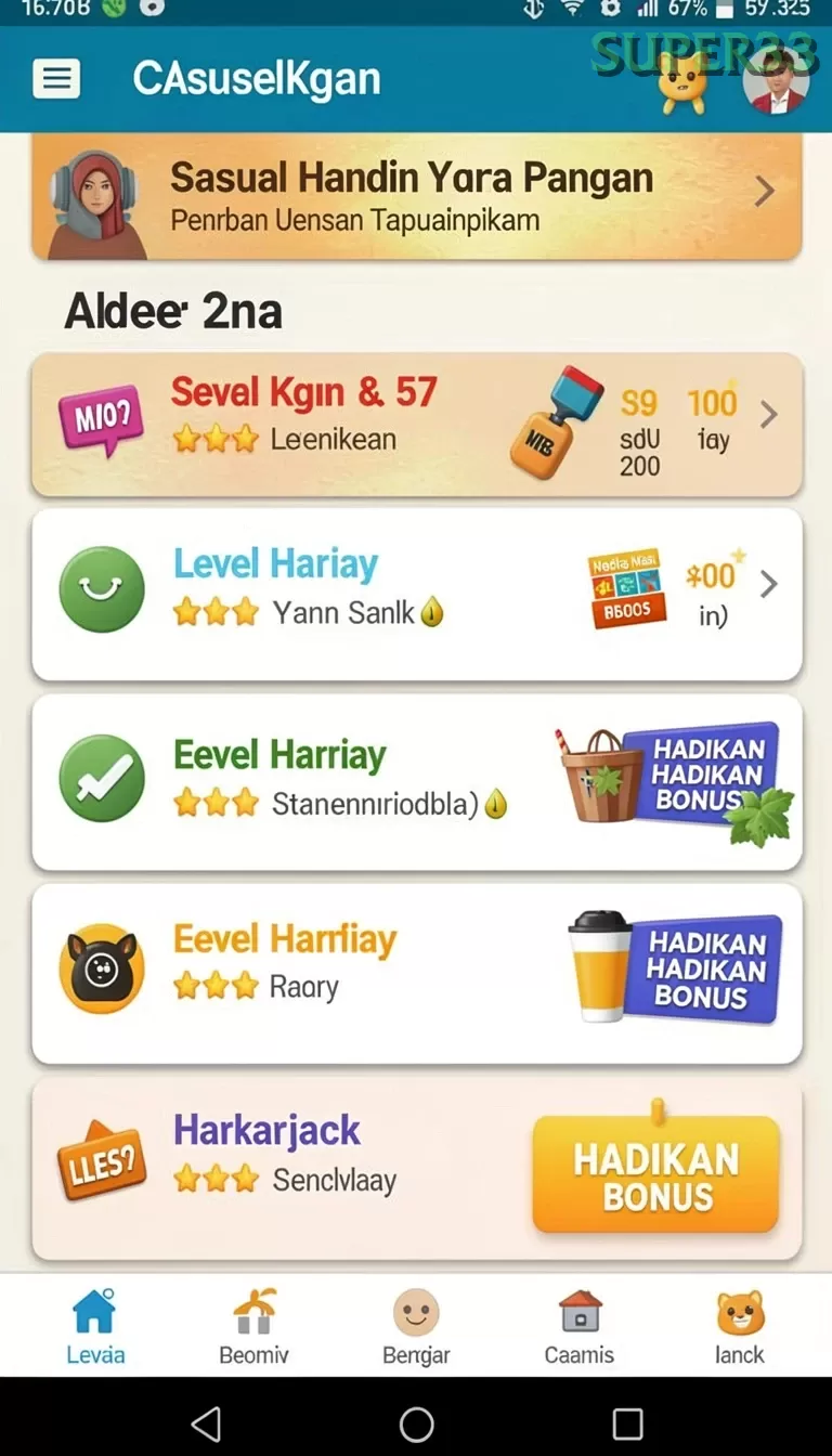 Cuplikan layar 77SINGA — pengaturan akun